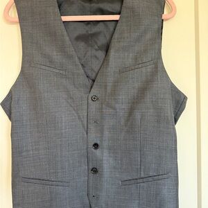 Express Charcoal Suit Vest